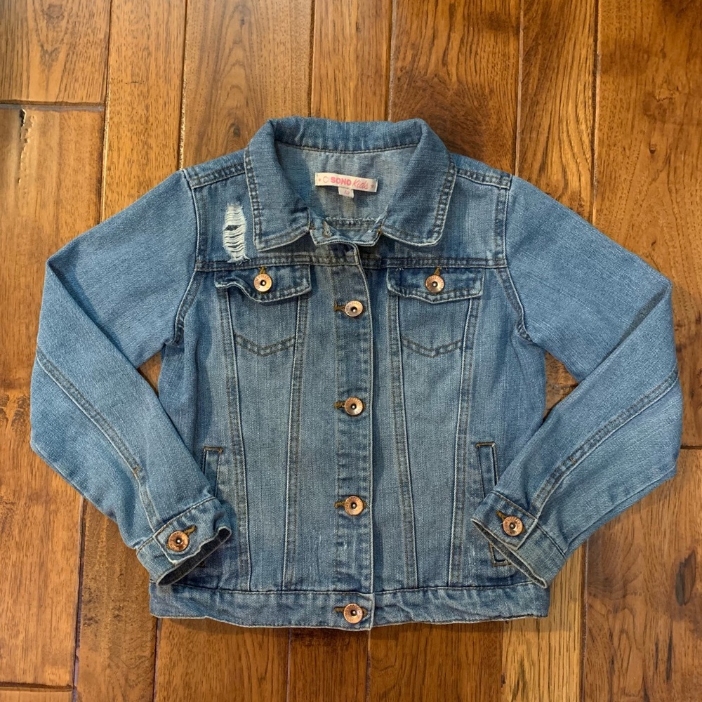 Girls | Distressed | medium wash | Jean Jacket | Sz 10